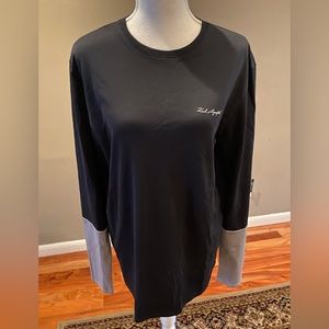 Karl Lagerfeld Paris Long Sleeve Block Crew Neck T Shirt